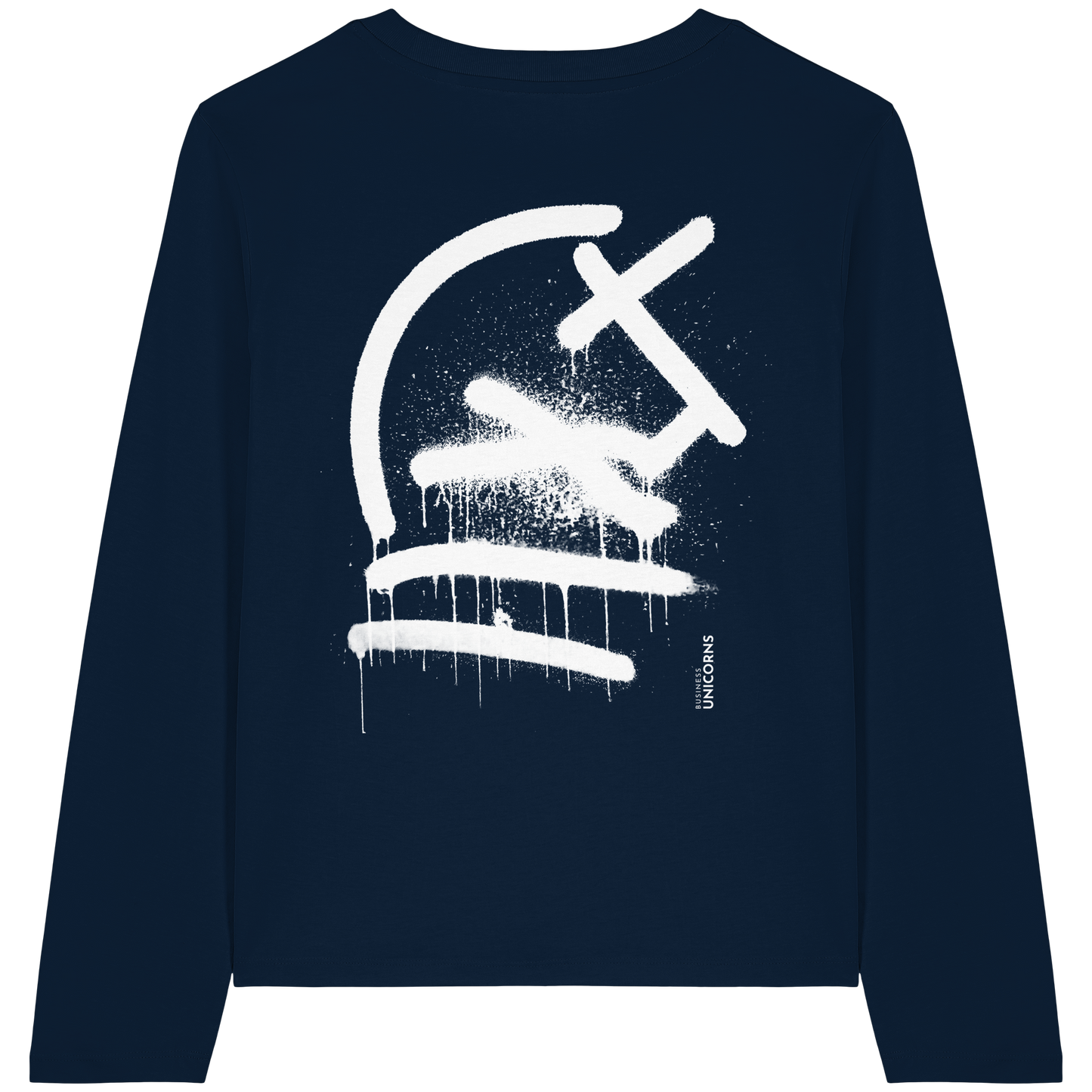 UNICORN Grafitti - Womens Organic Longsleeve T-Shirt