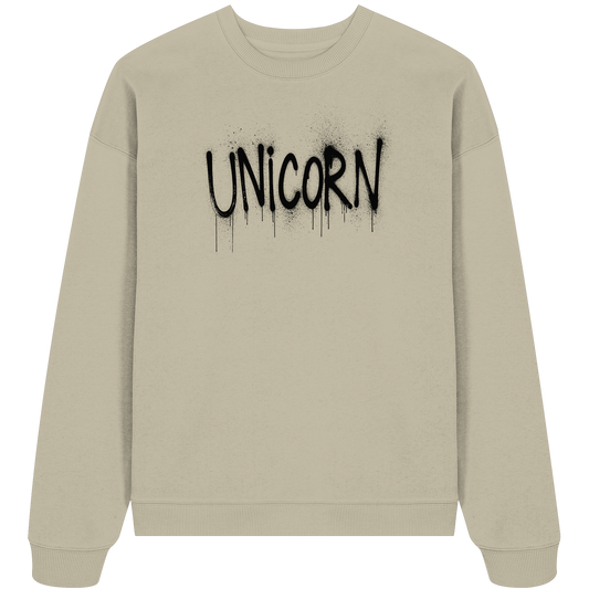 UNICORN Grafitti - Organic Oversize Sweatshirt