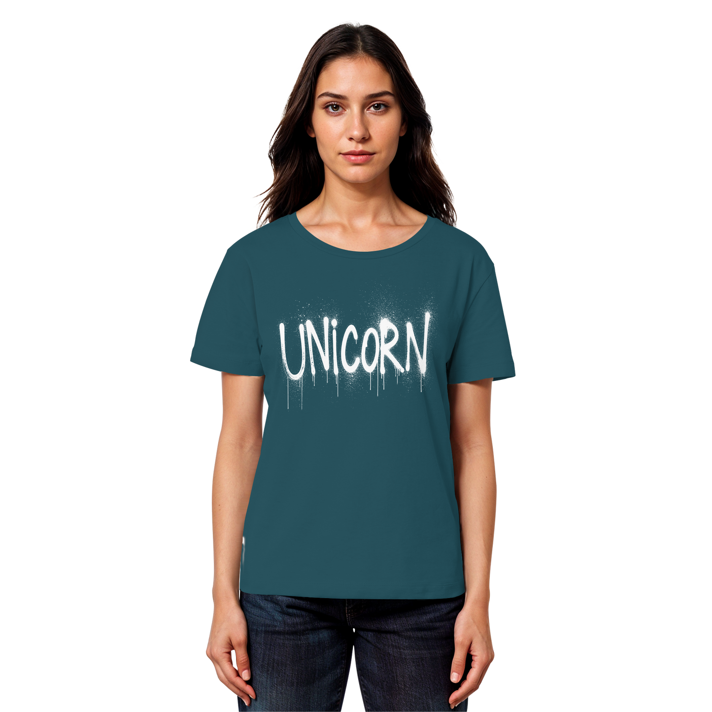 UNICORN Grafitti - Womens Organic Lightweight T-Shirt