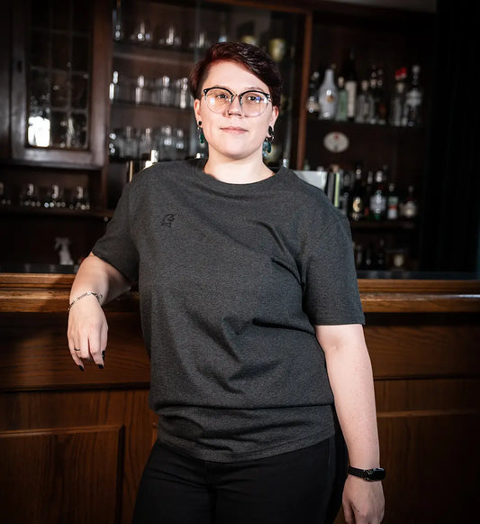 UNICORN schwarzer Stick - Herren Premium Organic Shirt